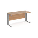 Maestro 25 600mm Deep Straight Desk With Cantilever Leg - Beech - NWOF