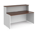 Welcome Reception Desk - White/Walnut - NWOF