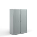 Bisley Systems Tambour Cupboard - Silver - NWOF