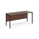 Maestro 25 600mm Deep Straight Desk With H-Frame Leg - Walnut - NWOF
