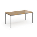 Flexi 25 Rectangular Table With Silver Frame - Oak - NWOF