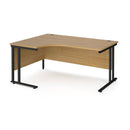 Maestro 25 Ergonomic Desk With Cantilever Leg - Oak - NWOF