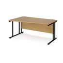 Maestro 25 Wave Desk With Cantilever Leg - Oak - NWOF