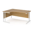 Maestro 25 Ergonomic Desk With Cantilever Leg - Oak - NWOF