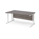 Maestro 25 Wave Desk With Cantilever Leg - Grey Oak - NWOF