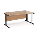 Maestro 25 Wave Desk With Cantilever Leg - Beech - NWOF