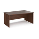 Maestro 25 Wave Desk With Panel End Leg - Walnut - NWOF