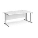 Maestro 25 Wave Desk With Cantilever Leg - White - NWOF