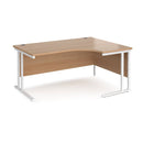 Maestro 25 Ergonomic Desk With Cantilever Leg - Beech - NWOF