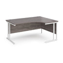 Maestro 25 Ergonomic Desk With Cantilever Leg - Grey Oak - NWOF