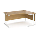 Maestro 25 Ergonomic Desk With Cantilever Leg - Oak - NWOF