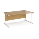 Maestro 25 Wave Desk With Cantilever Leg - Oak - NWOF