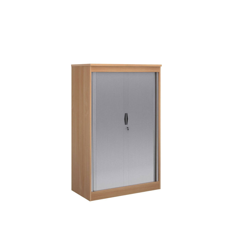 Systems Horizontal Tambour Door Cupboard - Beech - NWOF