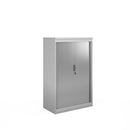 Systems Horizontal Tambour Door Cupboard - White - NWOF