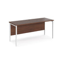 Maestro 25 600mm Deep Straight Desk With H-Frame Leg - Walnut - NWOF