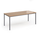 Flexi 25 Rectangular Table With Graphite Frame - Beech - NWOF