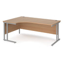 Maestro 25 Ergonomic Desk With Cantilever Leg - Beech - NWOF