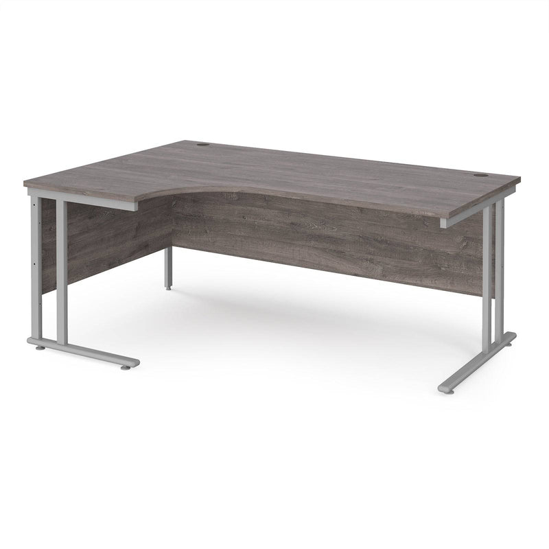 Maestro 25 Ergonomic Desk With Cantilever Leg - Grey Oak - NWOF