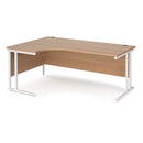Maestro 25 Ergonomic Desk With Cantilever Leg - Beech - NWOF