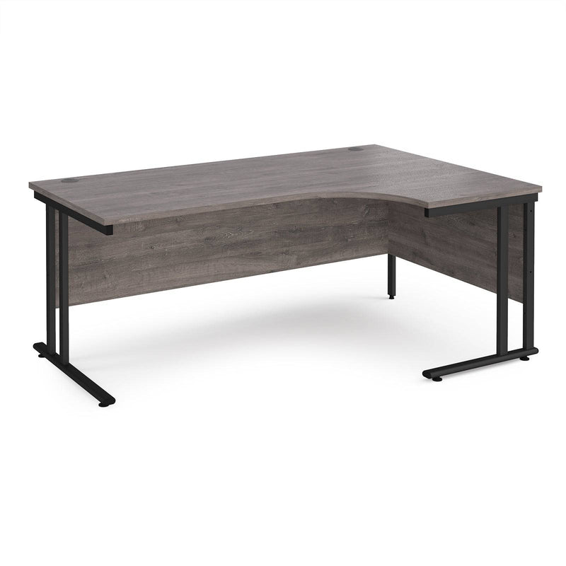 Maestro 25 Ergonomic Desk With Cantilever Leg - Grey Oak - NWOF