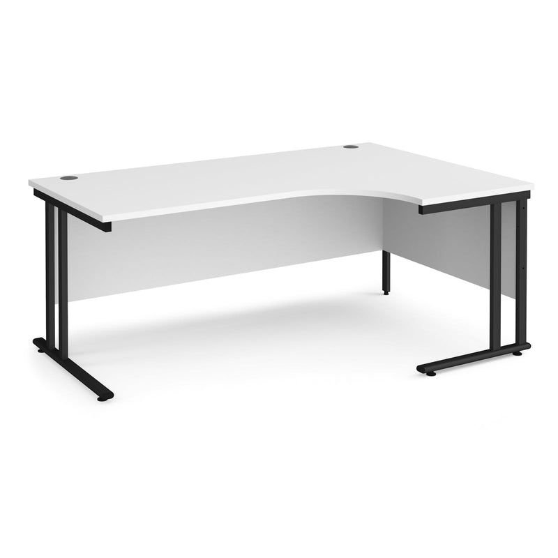 Maestro 25 Ergonomic Desk With Cantilever Leg - White - NWOF
