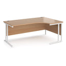Maestro 25 Ergonomic Desk With Cantilever Leg - Beech - NWOF