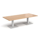 Brescia Rectangular Coffee Table With Flat Square Base - Beech - NWOF