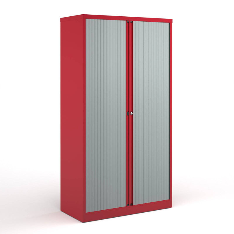 Bisley Systems Tambour Cupboard - Red - NWOF