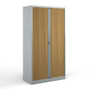 Bisley Systems Tambour Cupboard - Silver/Beech - NWOF