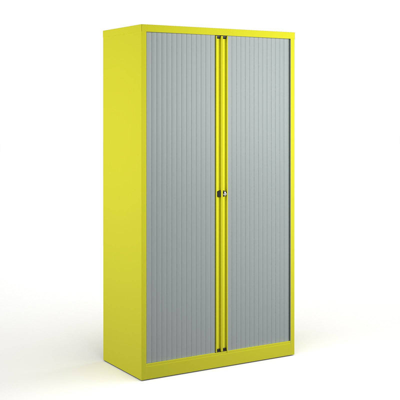 Bisley Systems Tambour Cupboard - Yellow - NWOF