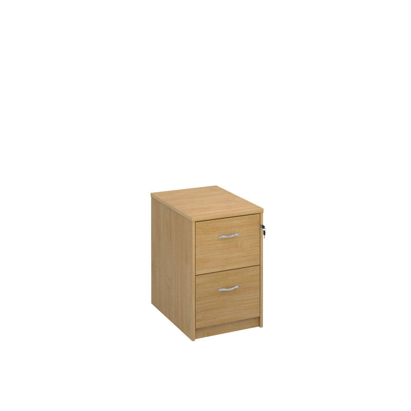 Universal Wooden Filing Cabinet With Silver Handles - Oak - NWOF