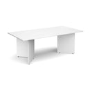 Arrow Head Leg Rectangular Boardroom Table - White - NWOF