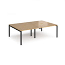 Adapt Double Back to Back Desks 800mm Deep - Oak - NWOF