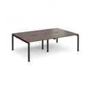 Adapt Double Back to Back Desks 800mm Deep - Walnut - NWOF