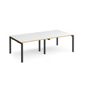 Adapt Rectangular Boardroom Table - White/Oak - NWOF
