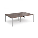 Adapt Double Back to Back Desks 800mm Deep - Walnut - NWOF