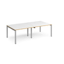 Adapt Rectangular Boardroom Table - White/Oak - NWOF