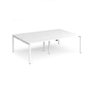 Adapt Double Back to Back Desks 800mm Deep - White - NWOF
