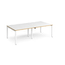 Adapt Rectangular Boardroom Table - White/Oak - NWOF
