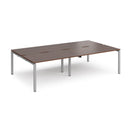 Adapt Double Back to Back Desks 800mm Deep - Walnut - NWOF