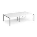 Adapt Double Back to Back Desks 800mm Deep - White - NWOF
