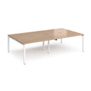 Adapt Double Back to Back Desks 800mm Deep - Beech - NWOF