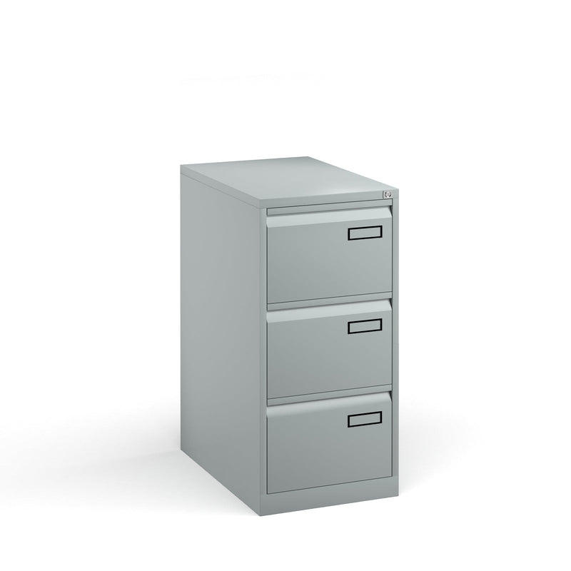 Bisley Steel Public Sector Contract Filing Cabinet - Silver - NWOF