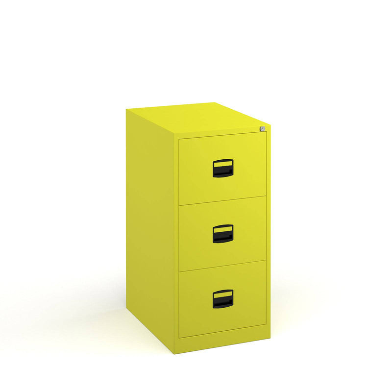 Steel Contract Filing Cabinet - Yellow - NWOF