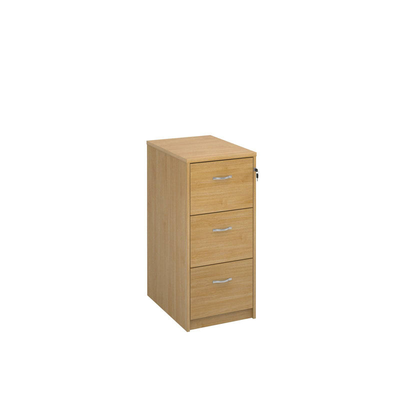 Universal Wooden Filing Cabinet With Silver Handles - Oak - NWOF