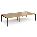 Adapt Double Back to Back Desks 800mm Deep - Oak - NWOF
