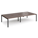 Adapt Double Back to Back Desks 800mm Deep - Walnut - NWOF