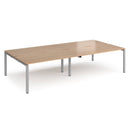 Adapt Double Back to Back Desks 800mm Deep - Beech - NWOF
