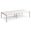 Adapt Rectangular Boardroom Table - White/Oak - NWOF