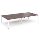 Adapt Double Back to Back Desks 800mm Deep - Walnut - NWOF